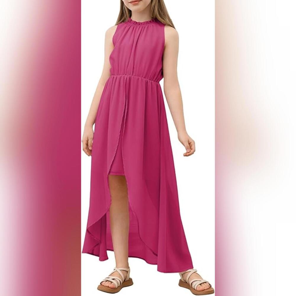NWT blibean Tween Girls Turtleneck Elegant Semi Formal Dress, 12 - 13 Yrs